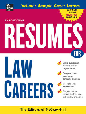 Resumes for Law Careers - ebook